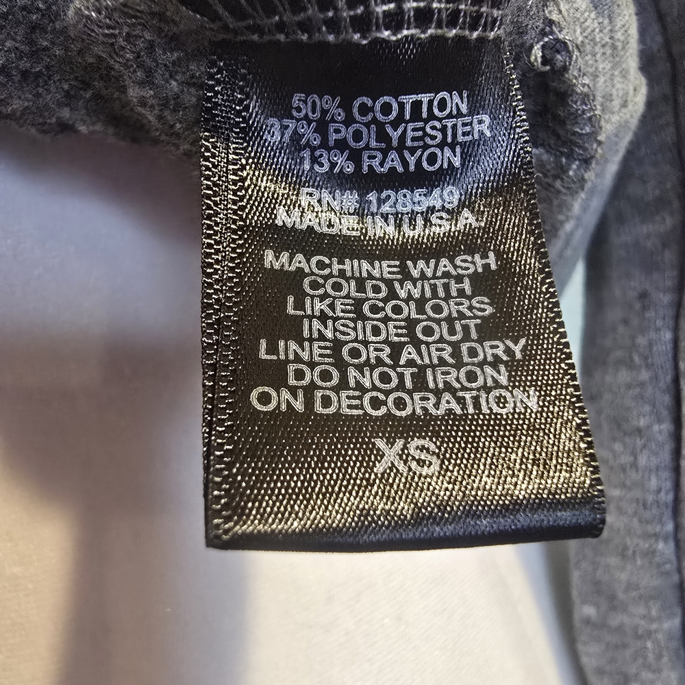 Aviator Nation Gray Sweater with Blue Lightning Bolt - Picture 8 of 8